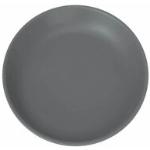 Assiettes plates gris anthracite incassables diamètre 21 cm 