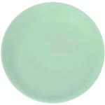 Assiettes plates vert pastel incassables diamètre 21 cm 