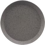 Assiettes plates gris foncé en céramique diamètre 27 cm 