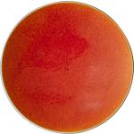 Assiettes plates orange diamètre 26 cm 