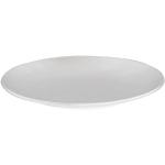 Assiettes blanches en plastique compatibles lave-vaisselle diamètre 26 cm 
