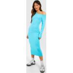 Robes Boohoo turquoise à manches longues mi-longues à manches longues Taille XS pour femme 