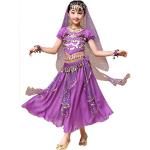 Déguisements Astage violets en mousseline à sequins d'indien enfant look fashion 