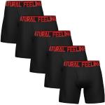 Boxers noirs en polyester à paillettes en lot de 5 Taille M look sportif pour homme 