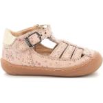 Chaussures casual Aster roses à scratchs Pointure 19 look casual pour fille en promo 