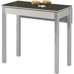 Tables de cuisine  grises en métal extensibles 
