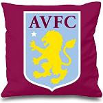 Aston Villa FC Coussin rembourré avec blason, Rouge bordeaux/bleu/jaune, Taille unique