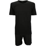 Pyjashorts noirs en coton Taille XXL look fashion pour homme 