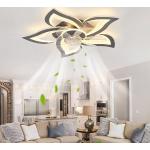 Ventilateur Silencieux Plafond avec Télécommande,Haloyo®,,Lumiere LED,Pour  Chambre Salon Bureau Cuisine,DC Moteur