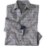 Chemises Atlas For Men grises à carreaux en flanelle à carreaux Taille 5 XL look casual pour homme 