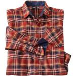 Chemises Atlas For Men rouges à carreaux en coton à carreaux lavable en machine Taille 5 XL look casual pour homme 