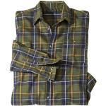 Chemises Atlas For Men vertes à carreaux en coton à carreaux lavable en machine Taille 4 XL look casual pour homme 