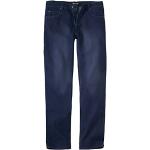 Jeans droits Atlas For Men bleues foncé en coton délavés stretch Taille XL look fashion pour homme 