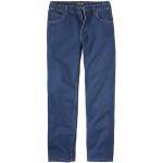 Jeans droits Atlas For Men bleus en toile à clous stretch Taille XL plus size classiques pour homme 