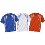 T-shirts de sport Atlas For Men orange en jersey lavable en machine à manches courtes à col en V en lot de 3 Taille XL look fashion pour homme 