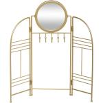 Atmosphera - Présentoir Porte Bijoux en Métal doré avec miroir H 33 cm