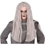 Perruques Atosa grises d'Halloween pour femme 