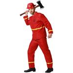 Déguisements de pompier Atosa rouges Taille XL look fashion 