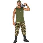 Déguisements militaires Atosa verts Rambo Taille L look militaire pour homme 