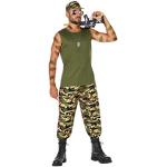 Déguisements militaires Atosa verts Rambo Taille XS look militaire pour homme 