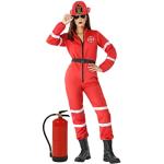 Déguisements de pompier Atosa rouges Taille XL look fashion pour femme en promo 