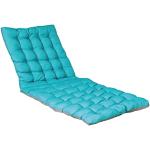 Coussins de chaise longue turquoise en tissu résistant aux tâches 