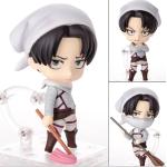 Attack on Titan Levi Rival Ackerman Mobile Cleaner 10cm Action Figure Toys Doll Collection Hot