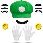 Déguisements de Luigi verts Super Mario Mario Taille L look fashion en promo 