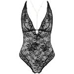 Strings invisibles Aubade noirs en coton Taille S look sexy pour femme 