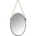 Miroirs ovales en métal 