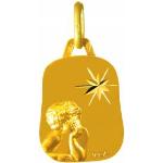 Médailles jaunes en or jaune 18 carats pour enfant 