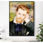 Auguste Renoir - Eugène Murer | 1877 | Art Mural Vintage Avec Impression D'affiches Décoratives Pour Portrait Oeuvre D'art Élégante Victorienne