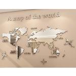 Autocollants imprimé carte du monde 
