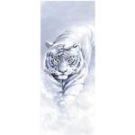 Autocollants blancs à motif tigres 