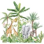 Autocollants muraux Cartoon Animal de forêt tropic