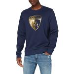 Automobili Lamborghini Felpa Slashed Logo Sweater, Blue Achelous, M Homme