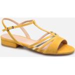 Sandales nu-pieds Georgia Rose jaunes en nubuck Pointure 38 pour femme en promo 