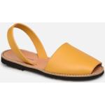 Sandales Minorquines jaunes en cuir en cuir Pointure 41 pour femme 