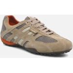 Chaussures Geox Snake beiges en cuir pour homme 