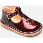 Chaussures casual Aster rouge bordeaux en cuir Pointure 19 look casual pour enfant en promo 
