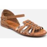 Sandales I Love Shoes marron en cuir en cuir Pointure 38 pour femme 