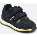 Chaussures de créateur HUGO BOSS BOSS bleues en cuir Pointure 19 pour enfant en promo 