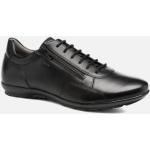 Chaussures Geox Symbol noires en cuir Pointure 42 pour homme 