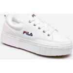 Chaussures de créateur Fila Sandblast blanches en cuir synthétique en cuir Pointure 36 pour femme en promo 