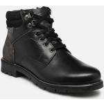 Bottines I Love Shoes noires en cuir en cuir pour homme 