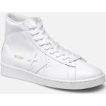 Chaussures Converse Pro Leather blanches en cuir Pointure 43 pour homme en promo 