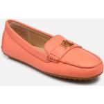 Chaussures casual de créateur Ralph Lauren orange en cuir Pointure 36 look casual pour femme 