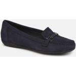 Chaussures casual Geox Annytah bleues en cuir Pointure 39 look casual pour femme en promo 