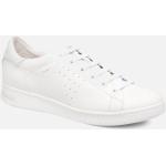 Chaussures Geox Jaysen blanches en cuir en cuir Pointure 35 pour femme en promo 
