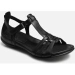Sandales Ecco noires en cuir en cuir éco-responsable Pointure 36 pour femme 